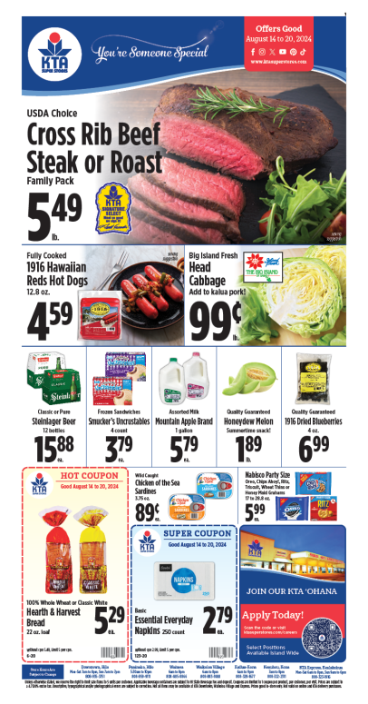 Image of page 1 of weekly savings