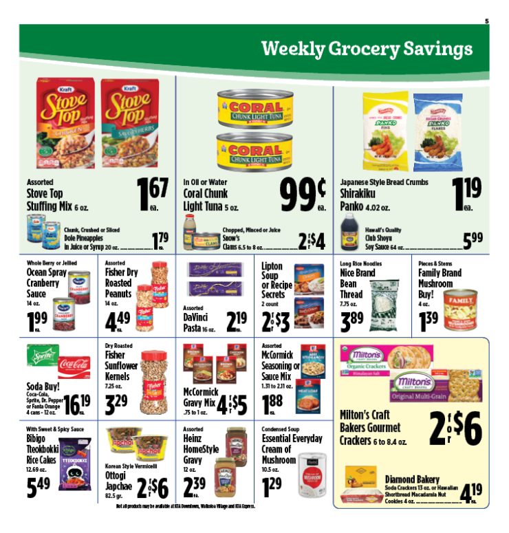 Image of page 5 of weekly savings