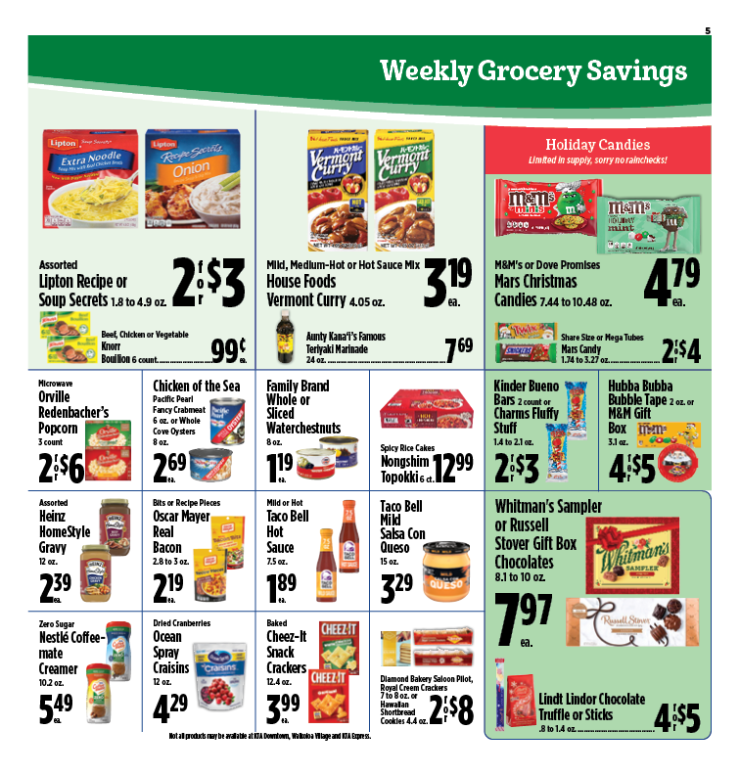 Image of page 5 of weekly savings